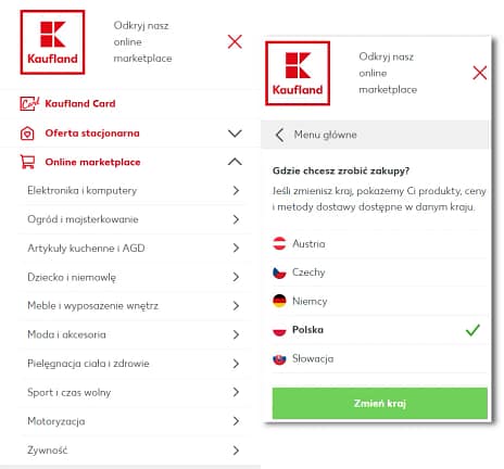 Kategorie kaufland i rynki sprzedażowe 