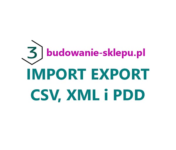 Import produktów na sklep serwis aukcyjny API XML CSV